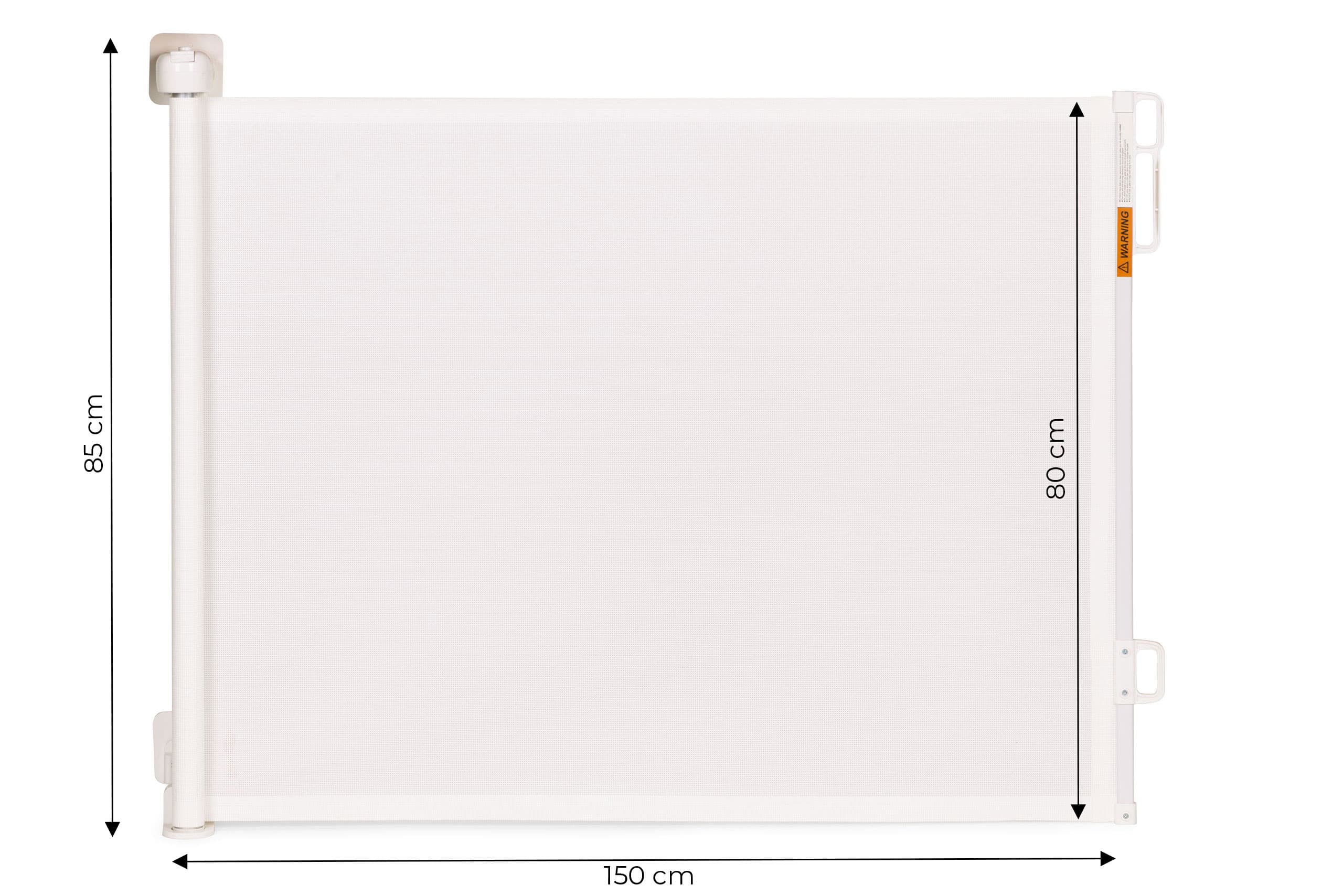 Bramka barierka roleta 150 cm ochronna zabezpieczająca na schody i drzwi - beżowa ECOTOYS